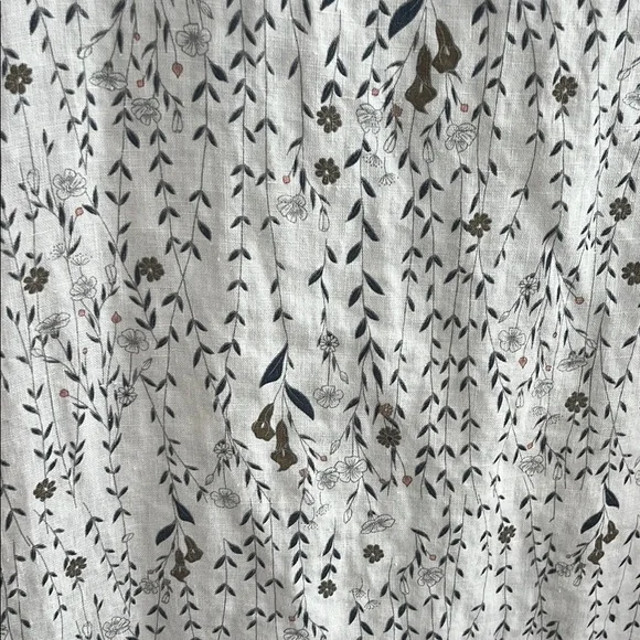 Rachel Zoe Los Angles Linen Floral Shift Dress Size M - Picture 3 of 6